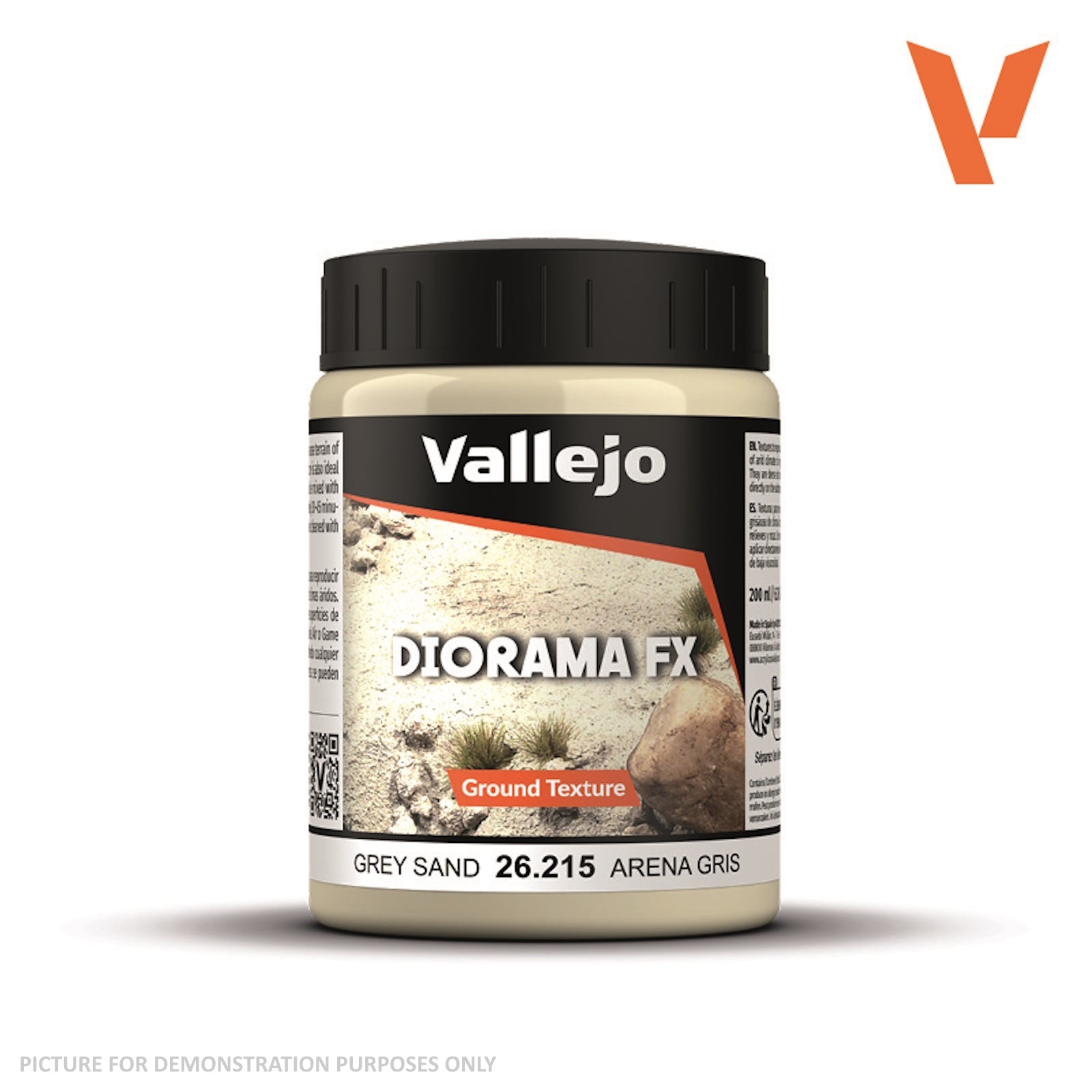 Vallejo Diorama Effects - 26.215 Ground Texture Acrylic Grey Sand 200ml